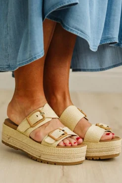 Zoie Double Buckle Platform Sandals