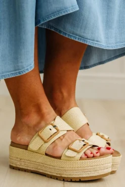 Zoie Double Buckle Platform Sandals
